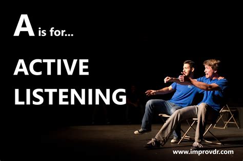 “a” Is For “active Listening”