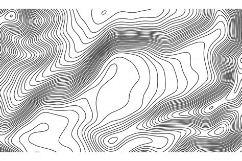 Topographic Map Contour Background Topo Map With Elevation Contour Map Vector Geographic