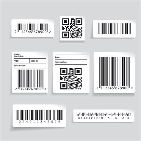 Barcode Label Set Custom Designed Illustrations ~ Creative Market