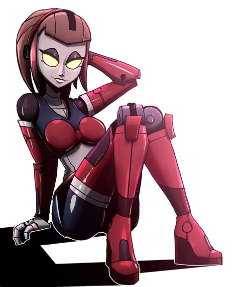 Gingrjoke Courtney Gears Ratchet And Clank Highres 1girl Android