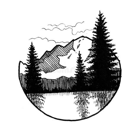 Forest Trees Drawing Black And White Lyrics Vatriciacedgar
