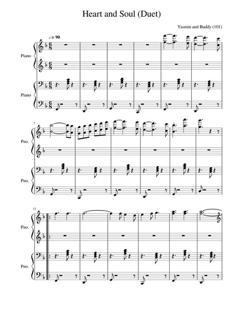 Print and download in pdf or midi heart piano four hands is the same as piano duet 2 players at one piano if you looking for 2 players each playing a separate piano please search for. Heart and Soul (Piano Duet) Sheet music for Piano ...