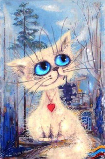 Kitten Paintings Lassie Boris Kasyanov