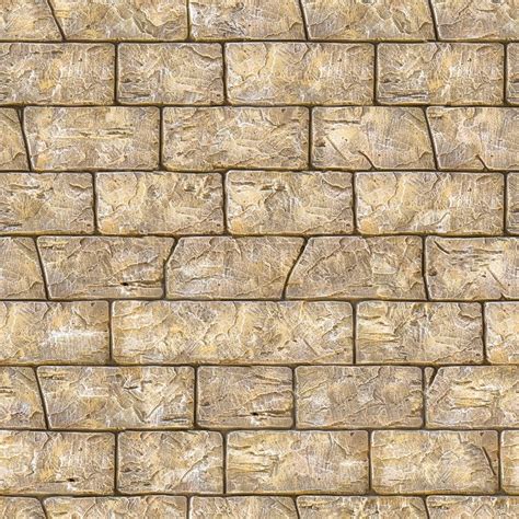 Seamless Texture Of Brown Decorative Bricks Wall Stock Photo Colourbox