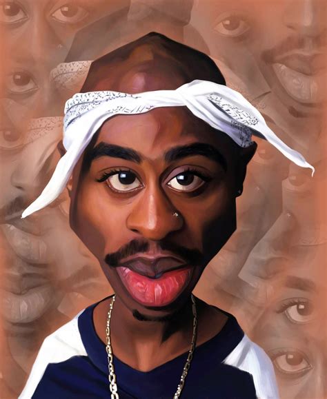 Caricatura De Tupac Shakur Caricature Di Celebrità Personaggi Famosi