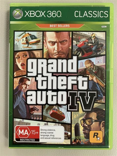 Grand Theft Auto Iv 4 Xbox 360 Complete With Manual And Poster Oz