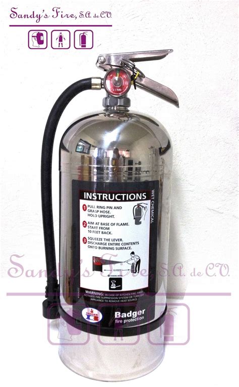 Extintores Extintor Portatil Para Fuegos Tipo K 90 Litros Marca Badger