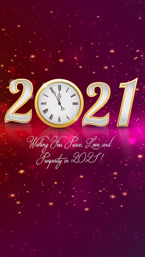 Searching for happy new year 2021 photo for desktop and mobile phones? 2021 Happy New Year Clock Background