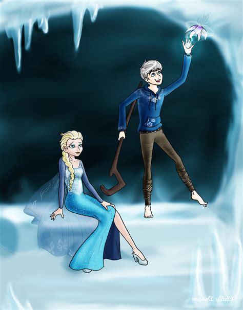 Elsa X Jack Frost Edited By Chillydragon On Deviantart