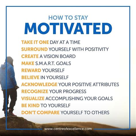 Centre Of Excellence Shared A Photo On Instagram How To Stay Motivated