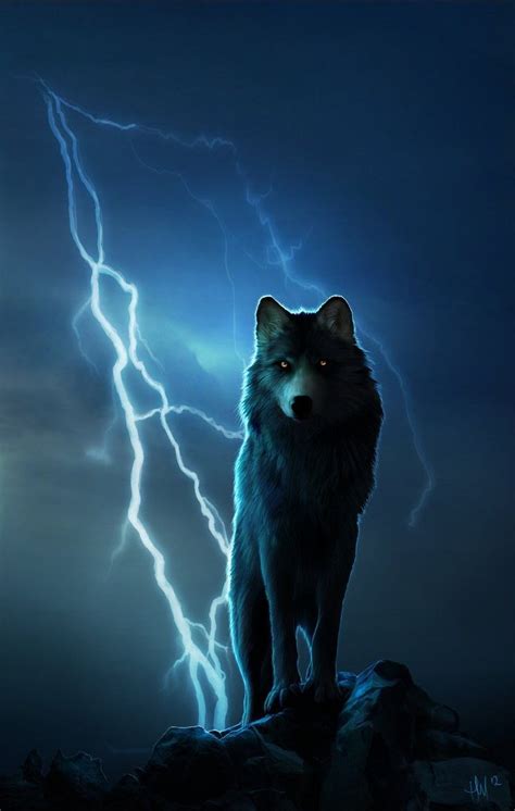 Thunder Plus Northstars And A Wolf Anime Wolf Wolf Artwork Wolf
