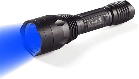 Ultrafire Blue Light Flashlight Hunting Torch 256 Yard 470 Nm