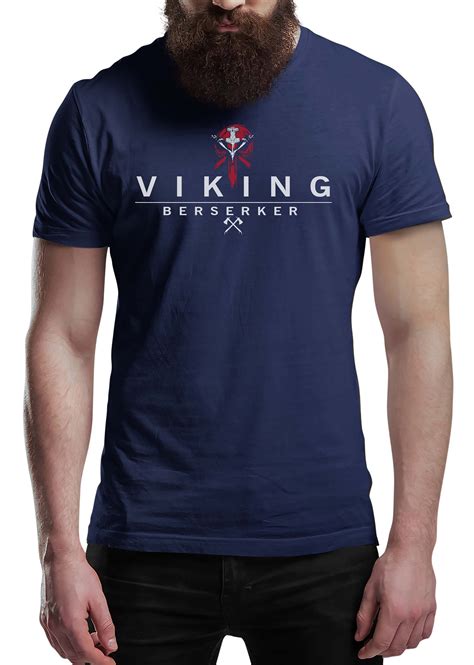 Viking Berserker T Shirt Valhalla Tee Shirt Norway Norse Etsy