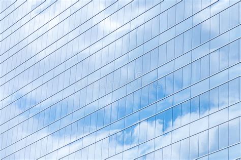 Modern Building Glass Windows With Sky Reflection Stock Image Image
