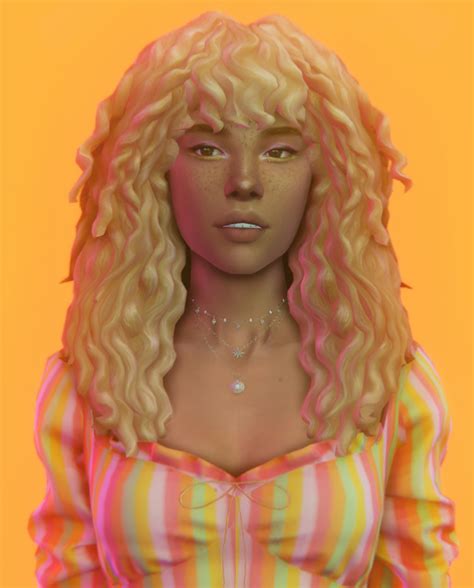 Sims 4 Cc Hair Curly Asomye