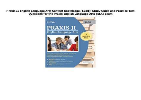 Praxis Ii English Language Arts Content Knowledge 5038 Study Guide