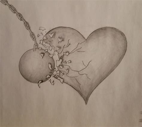 Pin On Easy Drawings Sad Heart
