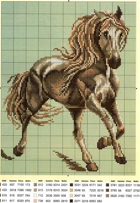 Graficos Punto De Cruz Gratis Caballos35 Узоры для вышивки