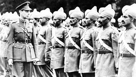 King George Vi Inspected Troops Of The Royal Indian Army Service Corps