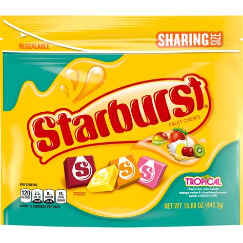 Starburst Tropical Chewy Candy Sharing Size 156oz Snacks Americanos