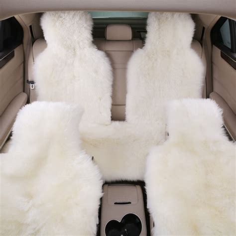 autorown car seat cover universal size natural australian sheepskin car sear cushions auto