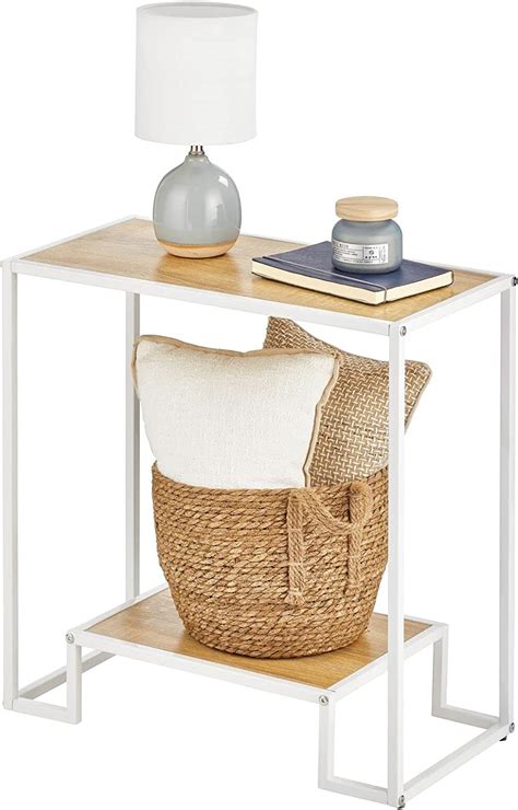 Mdesign Side Table Storage Unit — Small Table For Living Room Bedroom