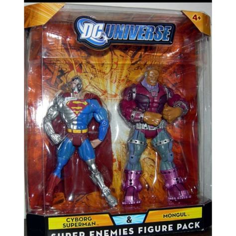 Dc Universe Cyborg Superman And Mongul Super Enemies Figure Pack Shopee