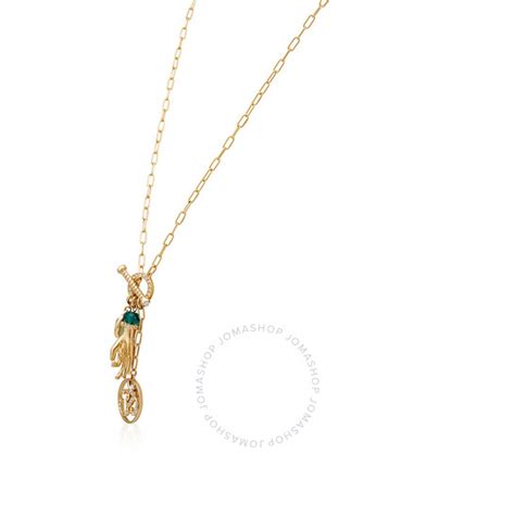 Swarovski Symbolic Gold Tone Plated Hand Om Pendant Necklace 3569703