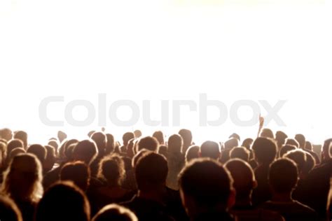 Publikum Beim Konzert Stock Bild Colourbox