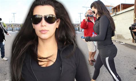 Pregnant Kim Kardashian Keeps Up With Her Exercise Regime As She Hits