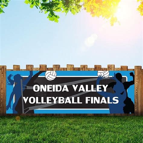 Custom Volleyball Banner Volleyball Banners Birthday Banner Banners