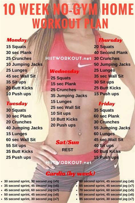Day Home Workout Routine Pdf For Build Muscle Fitness And Workout Rezfoods Resep Masakan