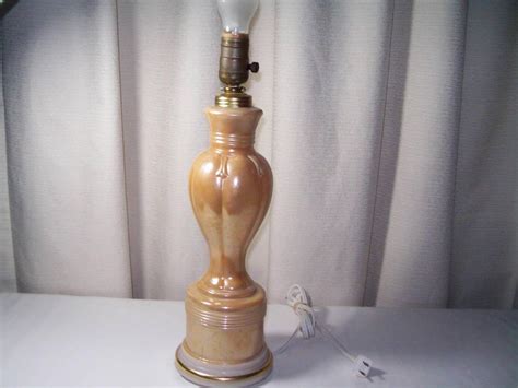 Aladdin Alacite Electric Lamp Lusterware Table Lamp w/ Original Nightlight 1950s | Electric lamp ...