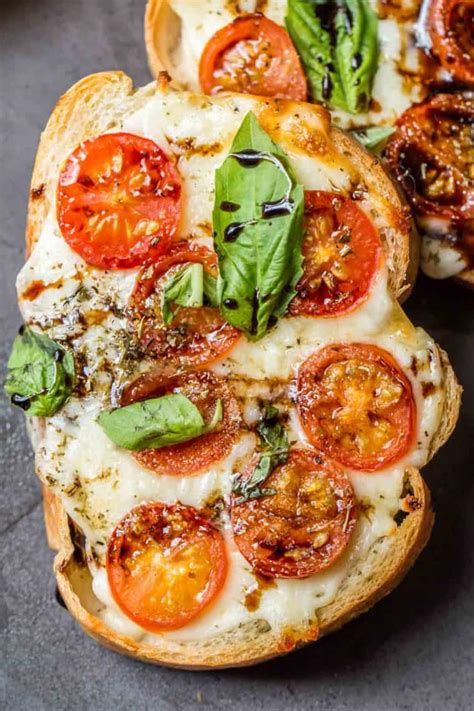 Margherita Pizza Toast Recipe Valentinas Corner