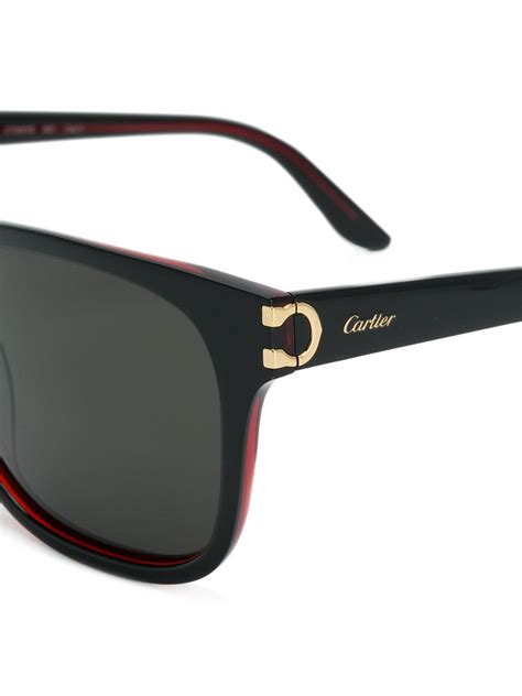 Cartier C Décor Sunglasses In Red Lyst