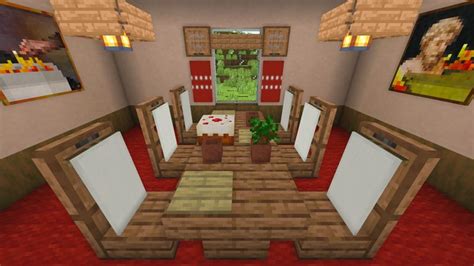 How To Make A Fancy Dining Table In Minecraft