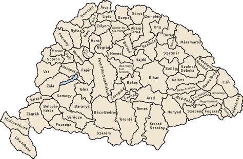 Filekingdom Of Hungary Countiessvg Wikimedia Commons In 2022