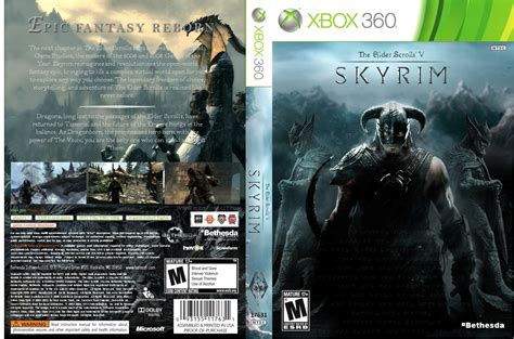 The Elder Scrolls V Skyrim Xbox 360 Box Art Cover By Ironwill8