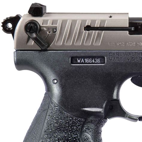 Walther P22 Q 22 Long Rifle 342in Nickelblack Pistol 101 Rounds