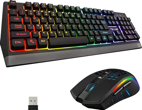 G Lab Combo Tungsten Backlit Wireless Gaming Keyboard And Mouse Set