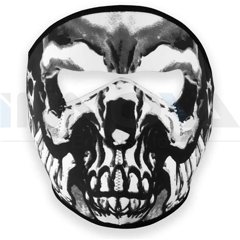 Neoprene Skeleton Half Full Face Skull Mask Motorcycle Motor Bike Ski