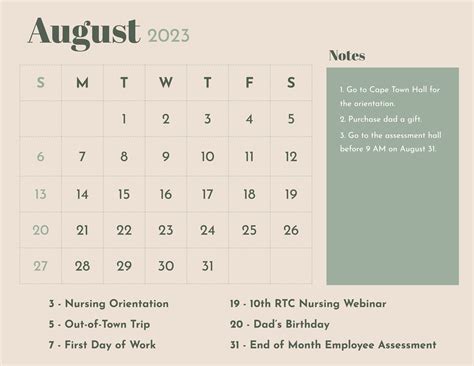 Google Calendar August 2023 - Get Calendar 2023 Update