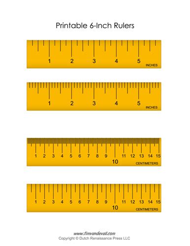 Free Printable 6 Inch Ruler Printable Templates