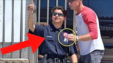 Stealing A Cops Badge So Scary Youtube