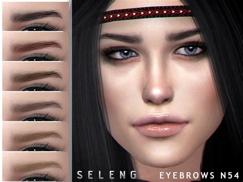 Eyebrows N54 By Seleng Created For The Sims 4 Emily Cc Finds