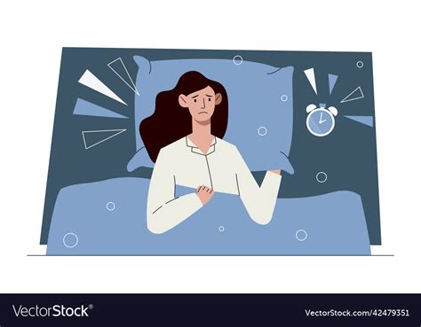 Insomnia Or Sleep Disorder Royalty Free Vector Image