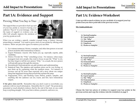 Handout Examples For Presentation