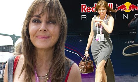 Carol Vorderman Distracts From Race In Skintight Dress With Thigh High