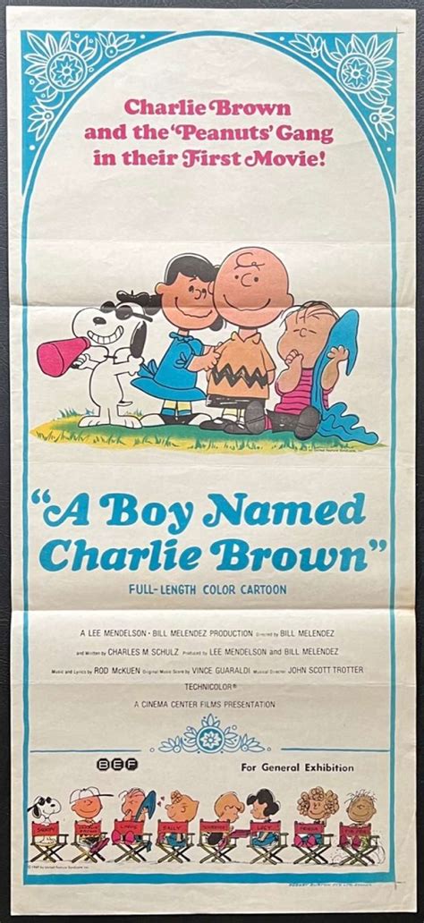 All About Movies A Boy Named Charlie Brown Poster Original Daybill
