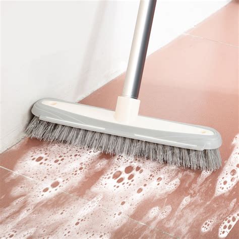 Floor Scrub Brush With Adjustable Long Handle Scrubber Brushes For